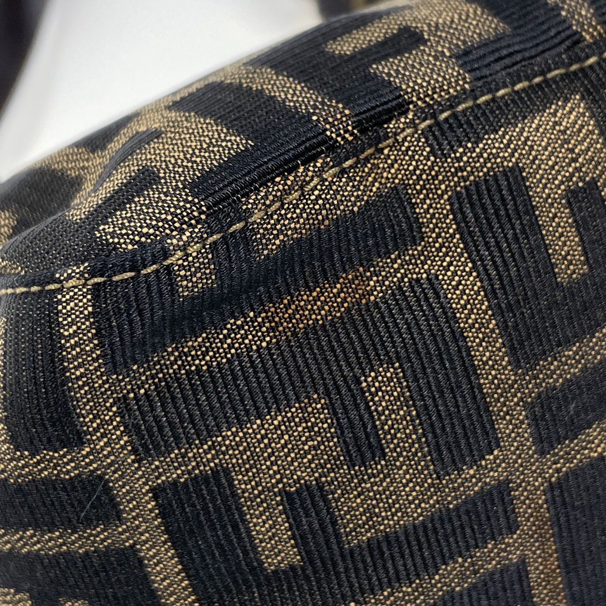 Fendi Handbag Zucca Pattern Canvas Brown — view 4