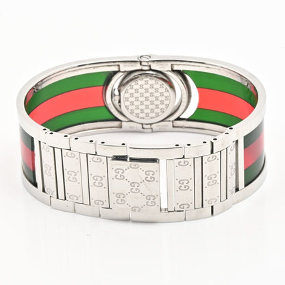 Gucci Watch Toile 112 Sherry GG Pattern Rotating Dial Black — view 6
