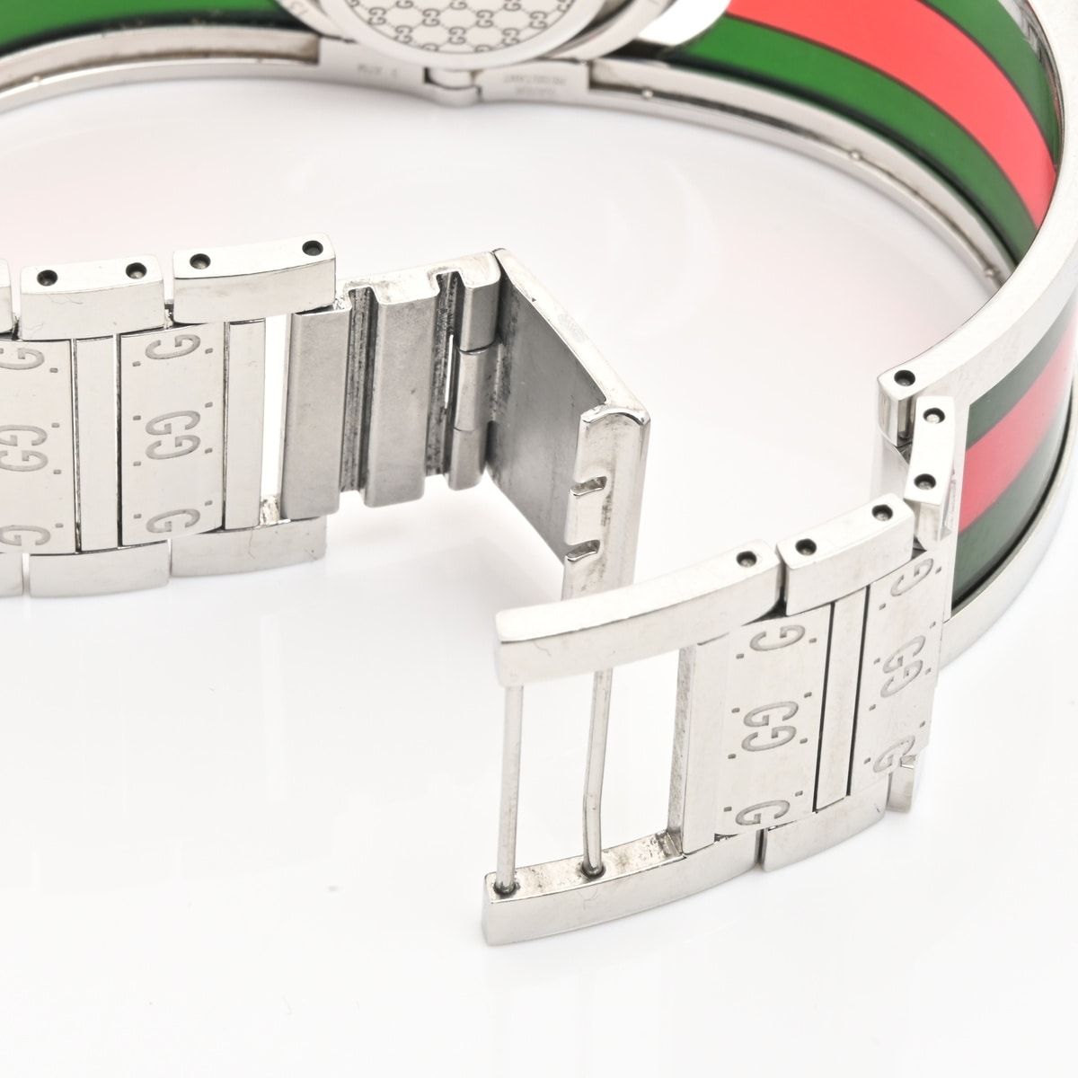 Gucci Watch Toile 112 Sherry GG Pattern Rotating Dial Black — view 7