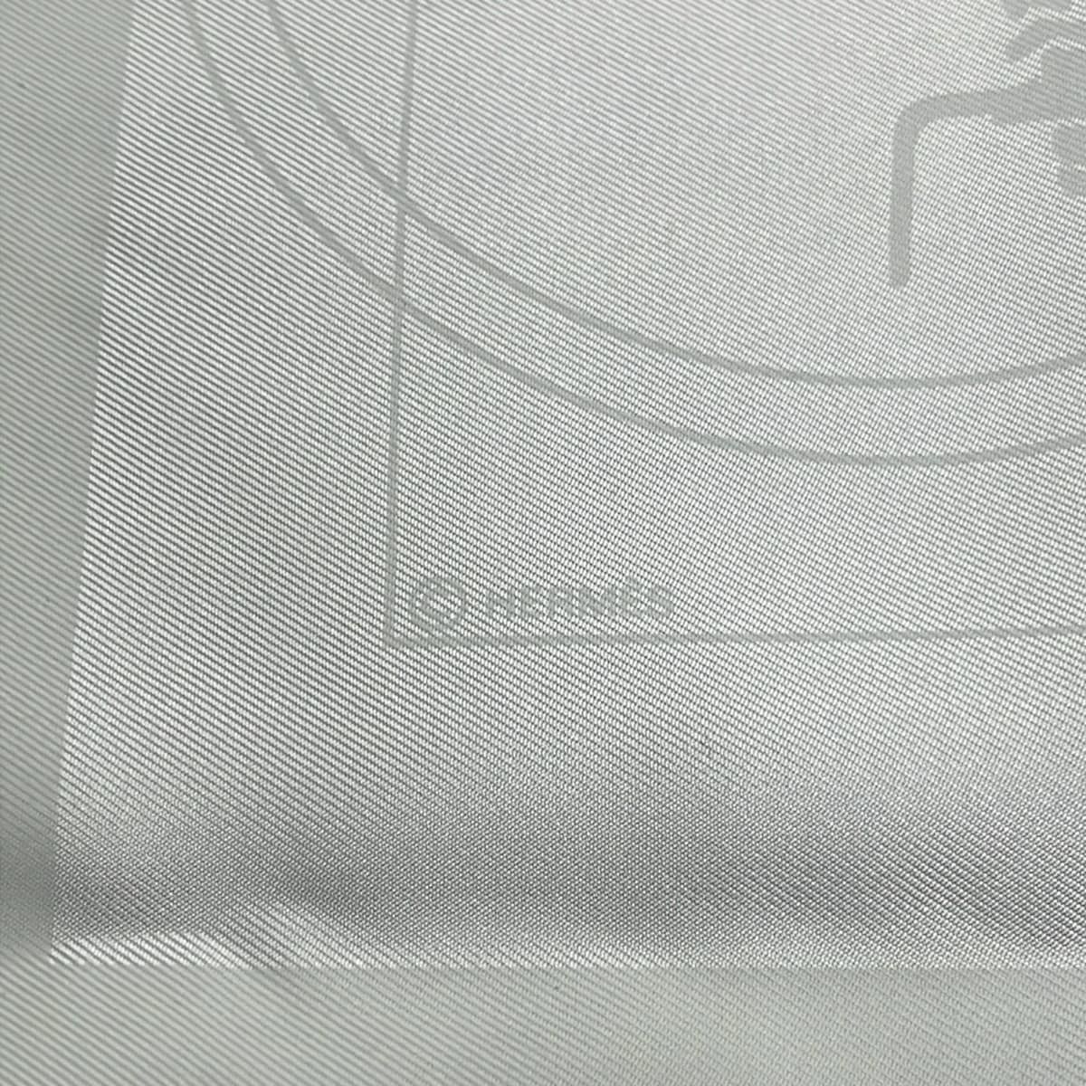 Hermes Scarf Carre 90 Light Blue Ex — view 2