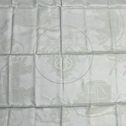 Hermes Scarf Carre 90 Light Blue Ex — view 4