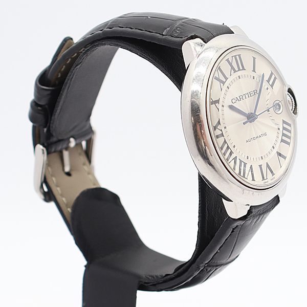 Cartier Ballon Bleu LM Automatic Date Silver Dial Watch — view 2