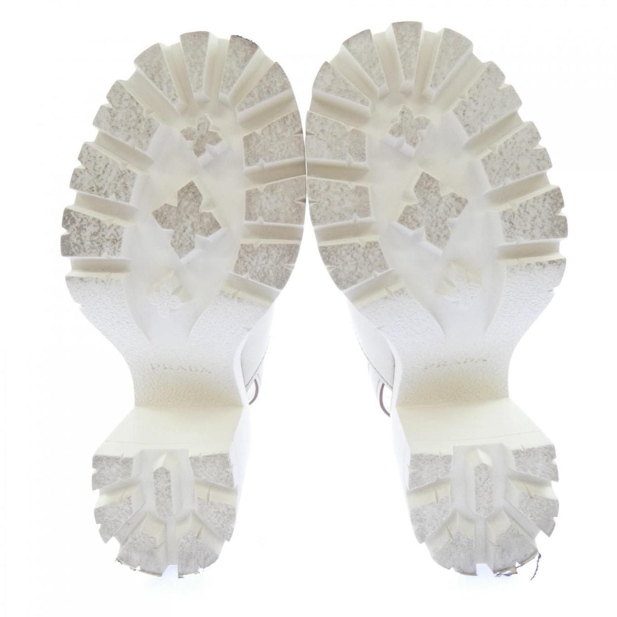 Prada Cross Leather Platform Sandals — view 4