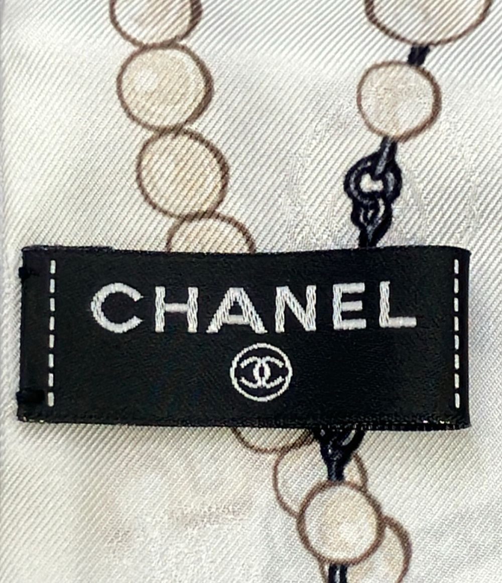Chanel Scarf Silk White — view 3