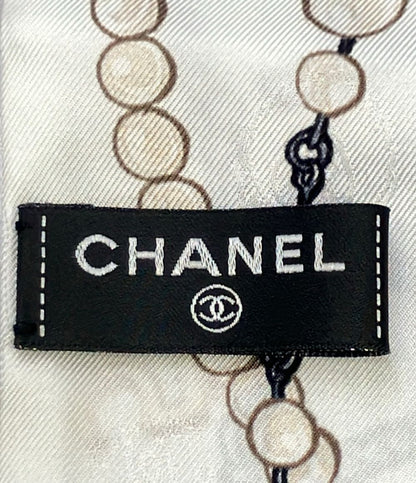Chanel Scarf Silk White — view 3