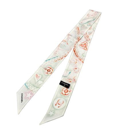 Chanel Scarf Silk White
