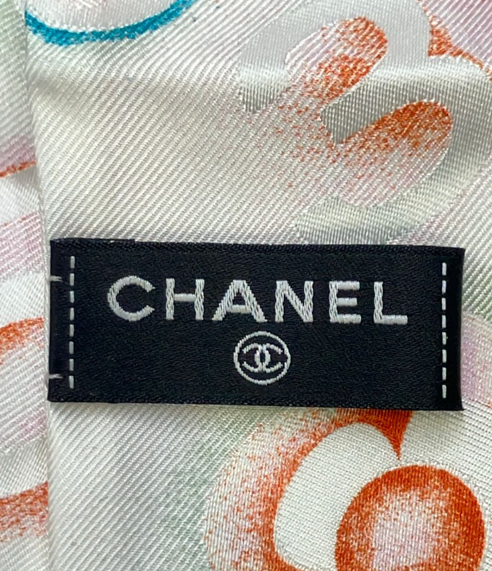 Chanel Scarf Silk White — view 3