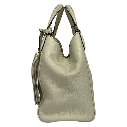 Gucci Tote Bag Soho White Leather — view 4