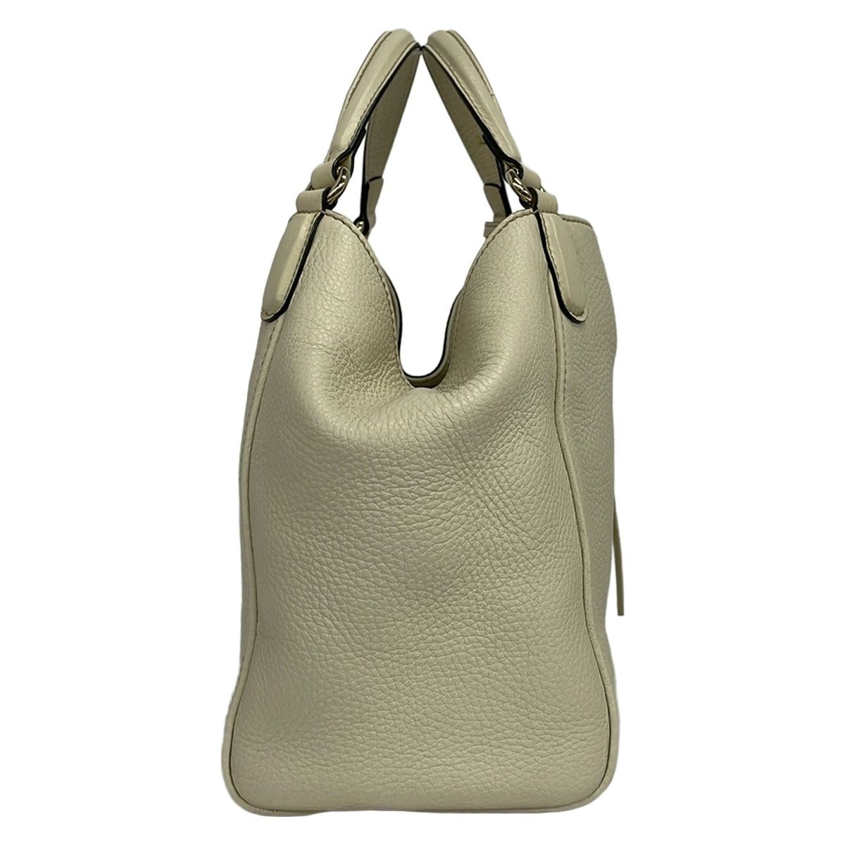 Gucci Tote Bag Soho White Leather — view 2
