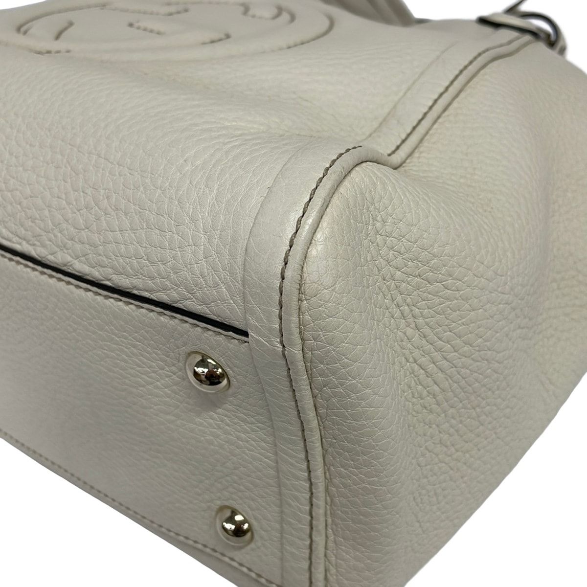 Gucci Tote Bag Soho White Leather — view 6