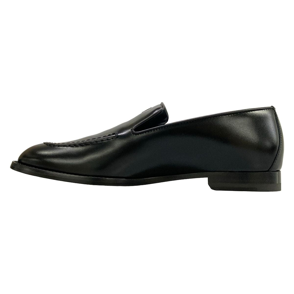 Hermes Loafers Moccasins Newton Black Leather — view 3