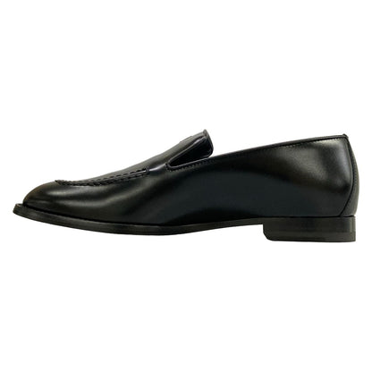 Hermes Loafers Moccasins Newton Black Leather — view 3