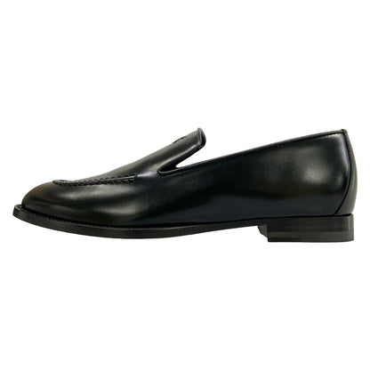 Hermes Loafers Moccasins Newton Black Leather