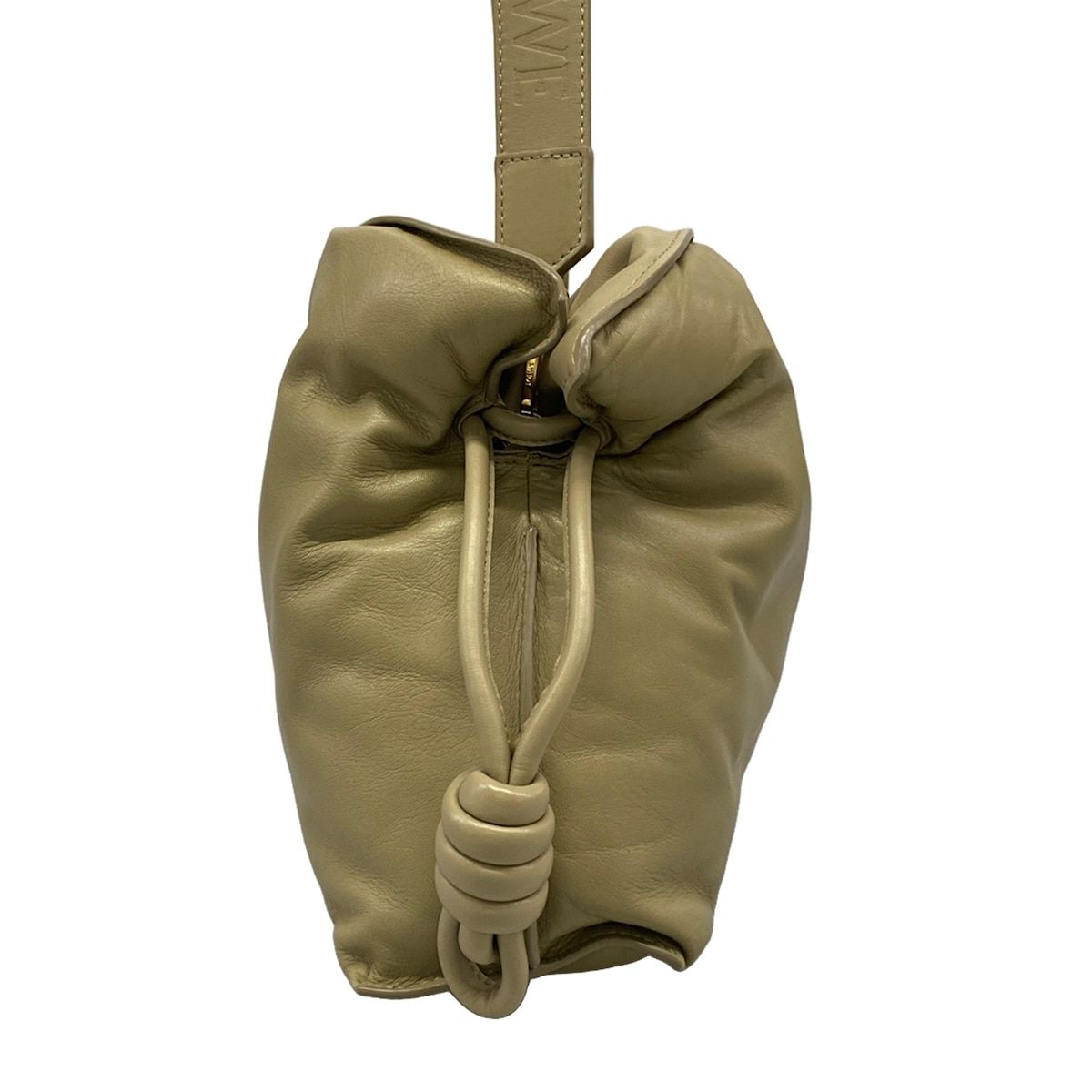 Loewe Shoulder Bag Flamenco Khaki Leather — view 2