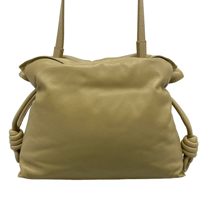 Loewe Shoulder Bag Flamenco Khaki Leather — view 3