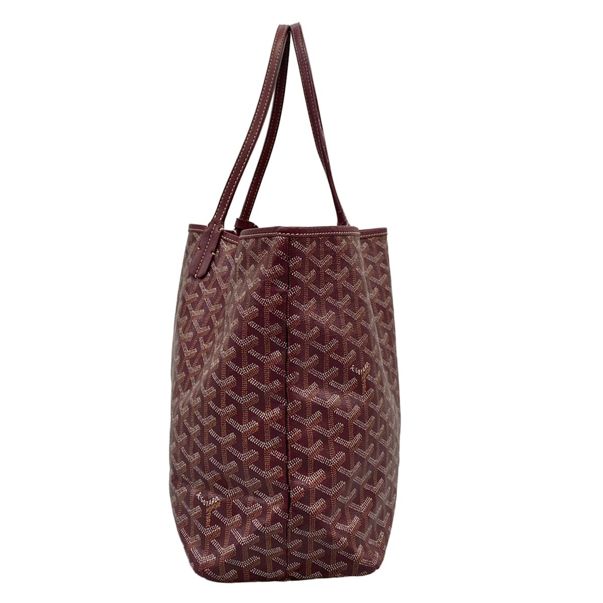 Goyard Tote Bag Saint Louis PM Bordeaux Leather — view 4