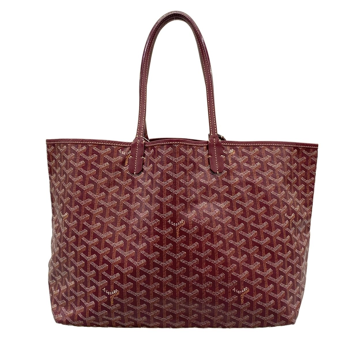 Goyard Tote Bag Saint Louis PM Bordeaux Leather — view 3