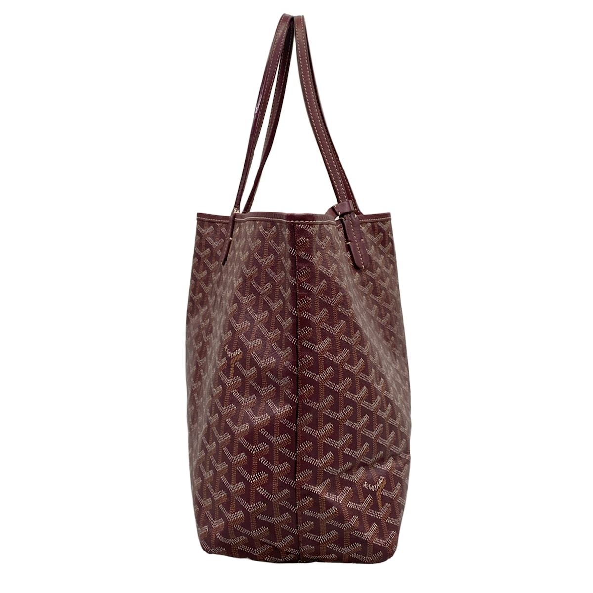 Goyard Tote Bag Saint Louis PM Bordeaux Leather — view 2