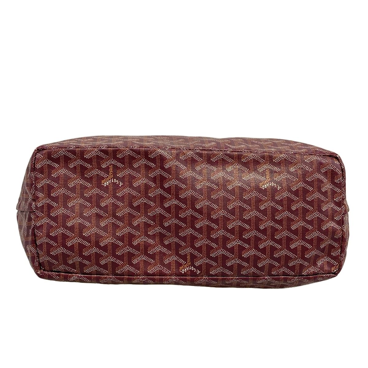 Goyard Tote Bag Saint Louis PM Bordeaux Leather — view 5