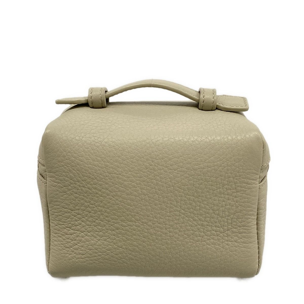 Loro Piana Handbag Extra Pocket Light Gray Leather — view 3