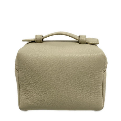 Loro Piana Handbag Extra Pocket Light Gray Leather — view 3