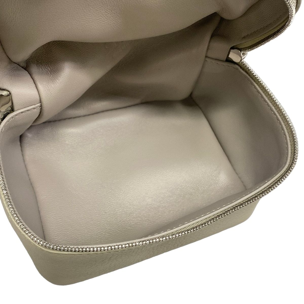 Loro Piana Handbag Extra Pocket Light Gray Leather — view 7