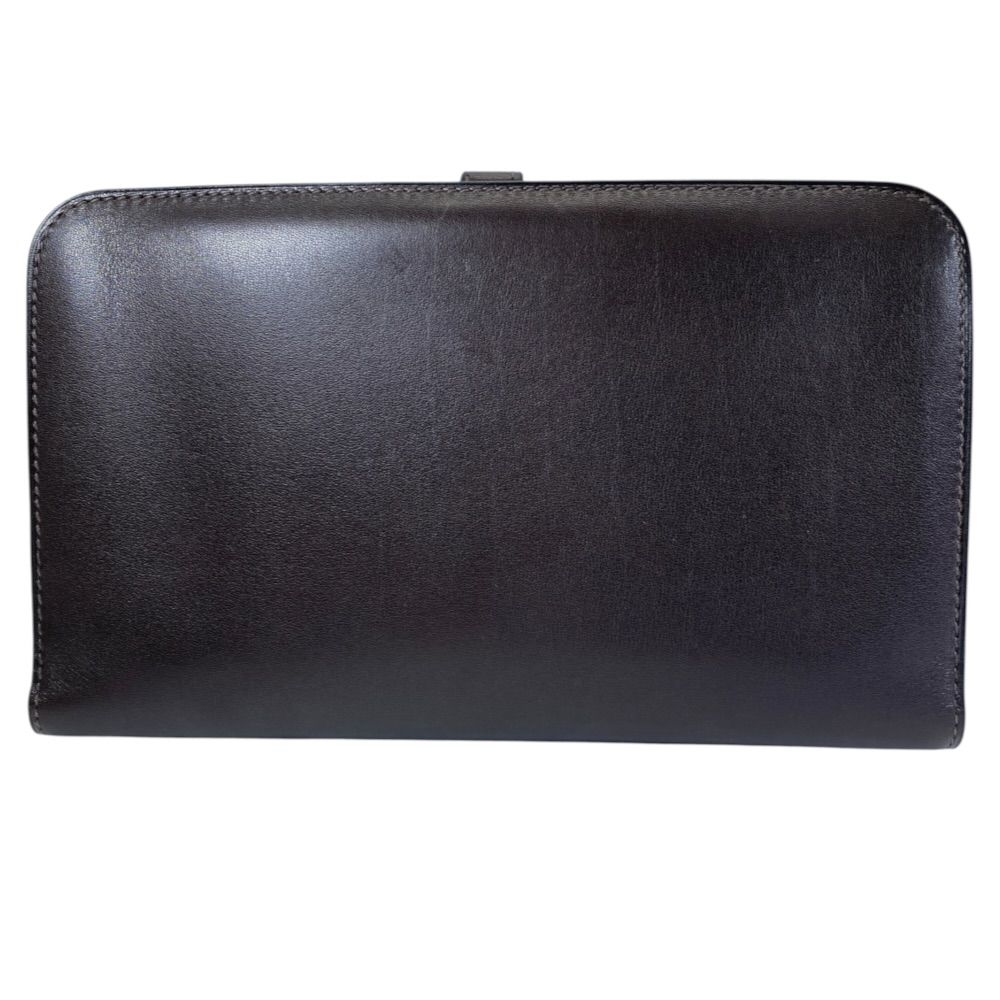 Hermes Dogon GM Duo Bifold Wallet Medium Stamp Leather Brown — view 2