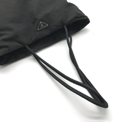 Prada Nylon Tessuto Tote Shoulder Bag Black — view 7