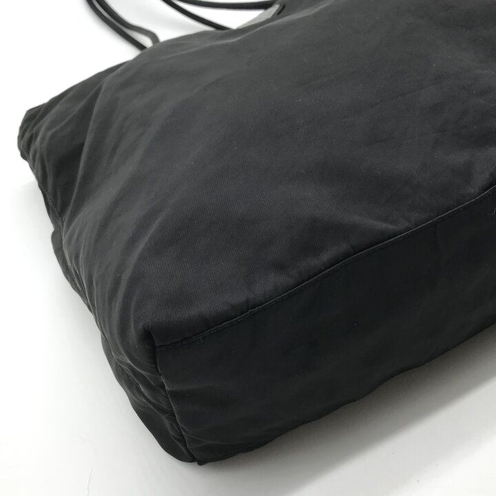 Prada Nylon Tessuto Tote Shoulder Bag Black — view 6