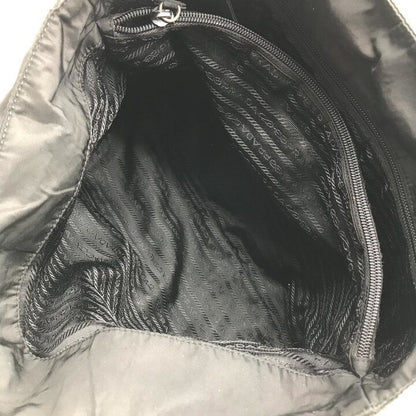 Prada Nylon Tessuto Tote Shoulder Bag Black — view 8