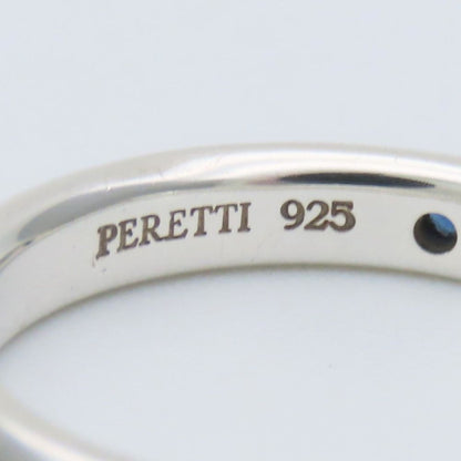 Tiffany & Co Ring Stacking Band 925 Sterling Silver Sapphire Blue Elsa Peretti — view 5