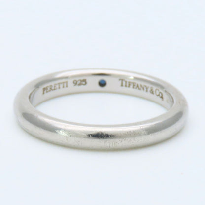 Tiffany & Co Ring Stacking Band 925 Sterling Silver Sapphire Blue Elsa Peretti — view 4