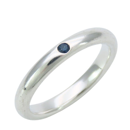 Tiffany & Co Ring Stacking Band 925 Sterling Silver Sapphire Blue Elsa Peretti