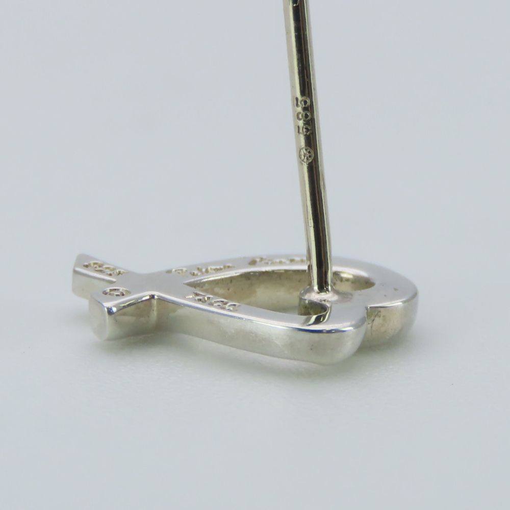 Tiffany & Co Earrings Loving Heart Silver White Gold Post — view 3