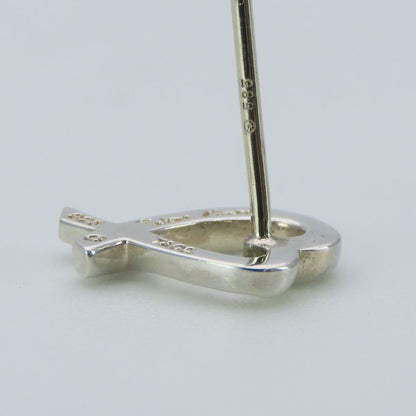 Tiffany & Co Earrings Loving Heart Silver White Gold Post — view 3