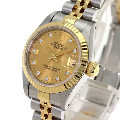 Rolex Datejust Diamond Watch SS Yellow Gold 18k — view 3