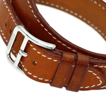 Hermes H Watch Double Tour SS Leather — view 7