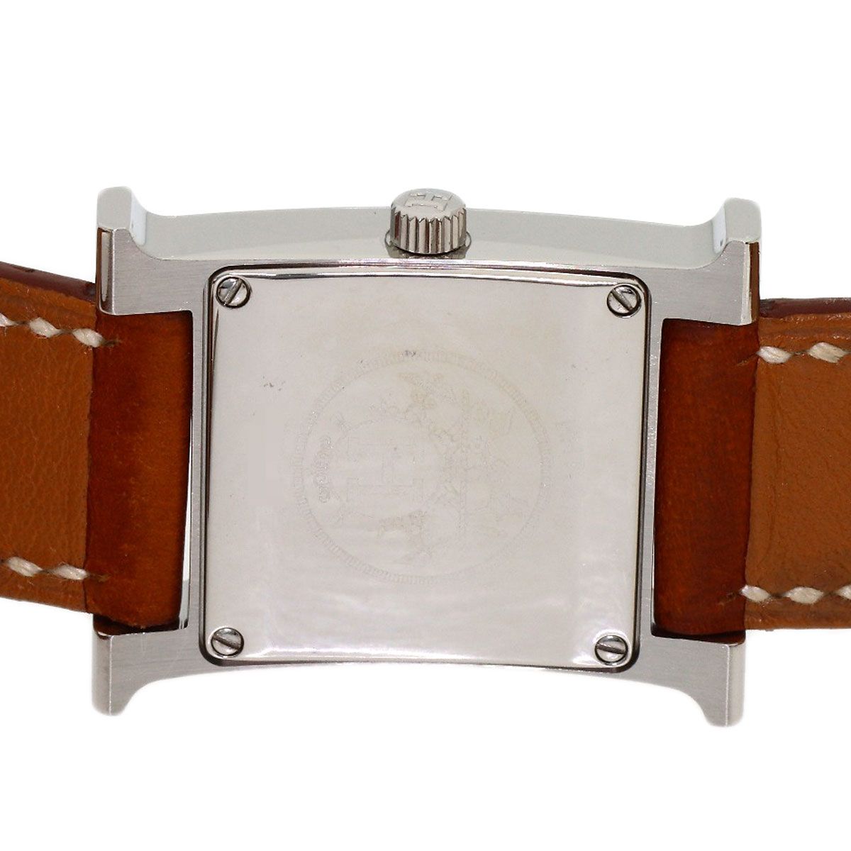Hermes H Watch Double Tour SS Leather — view 6