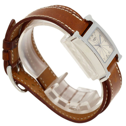 Hermes H Watch Double Tour SS Leather — view 2