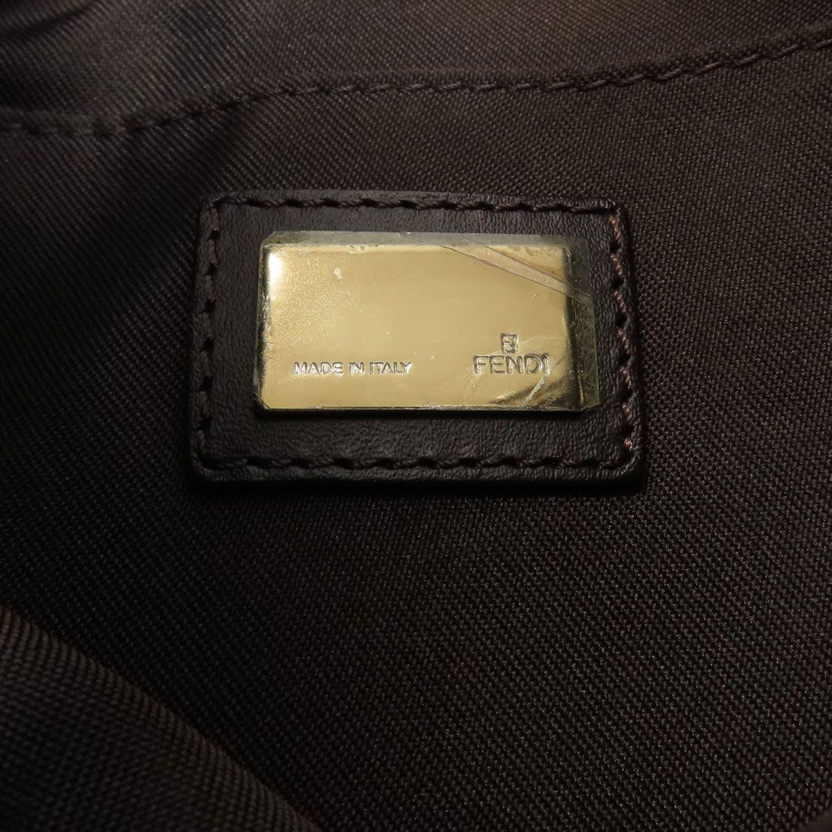 Fendi Zucchino Tote Bag Canvas — view 6