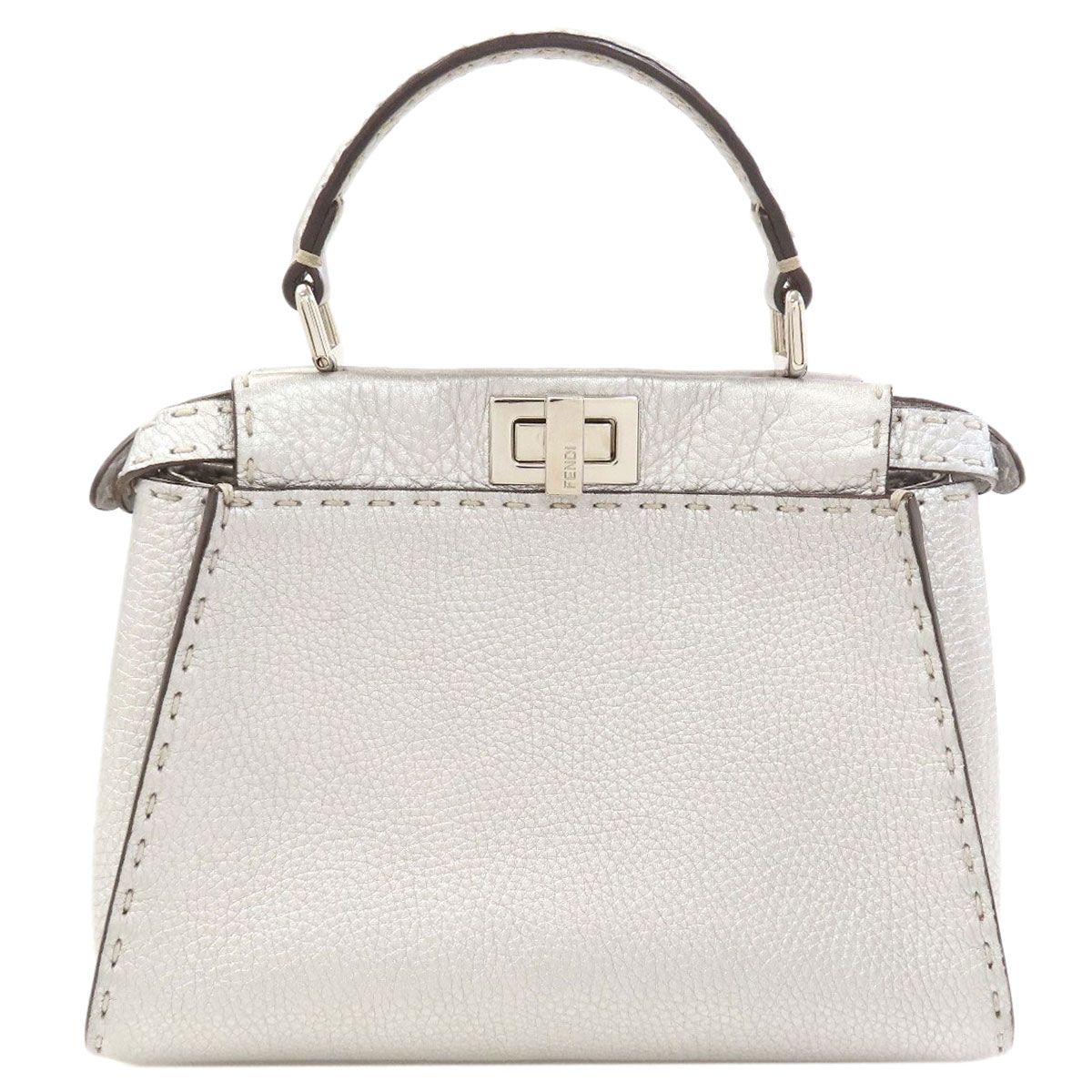 Fendi Peekaboo Mini Selleria 2-Way Handbag Calfskin — view 2