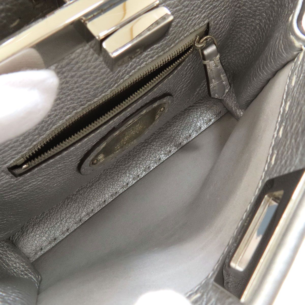 Fendi Peekaboo Mini Selleria 2-Way Handbag Calfskin — view 5