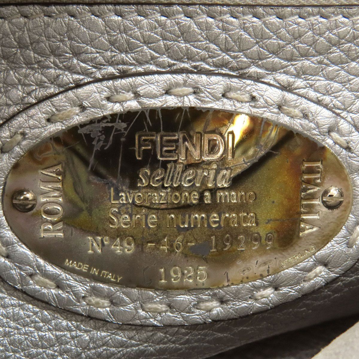 Fendi Peekaboo Mini Selleria 2-Way Handbag Calfskin — view 7