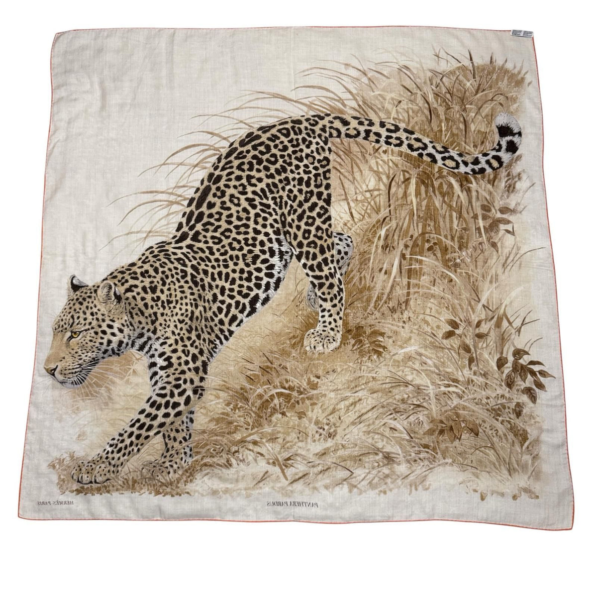 Hermes Carre Geant 140 Panthera Pardus Leopard Shawl Large Scarf — view 2