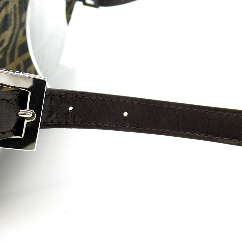 Fendi Zucca Waist Bag Canvas Leather Brown — view 2