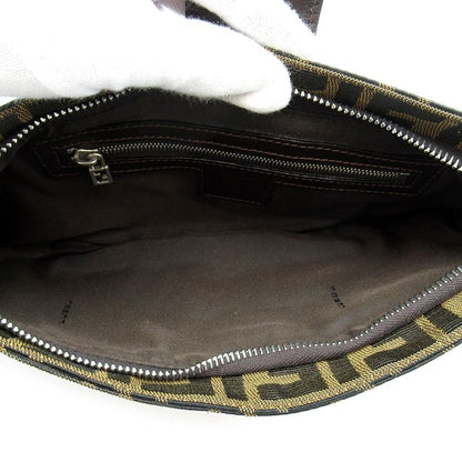 Fendi Zucca Waist Bag Canvas Leather Brown — view 7