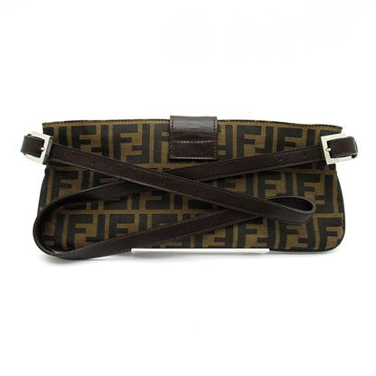 Fendi Zucca Waist Bag Canvas Leather Brown — view 4