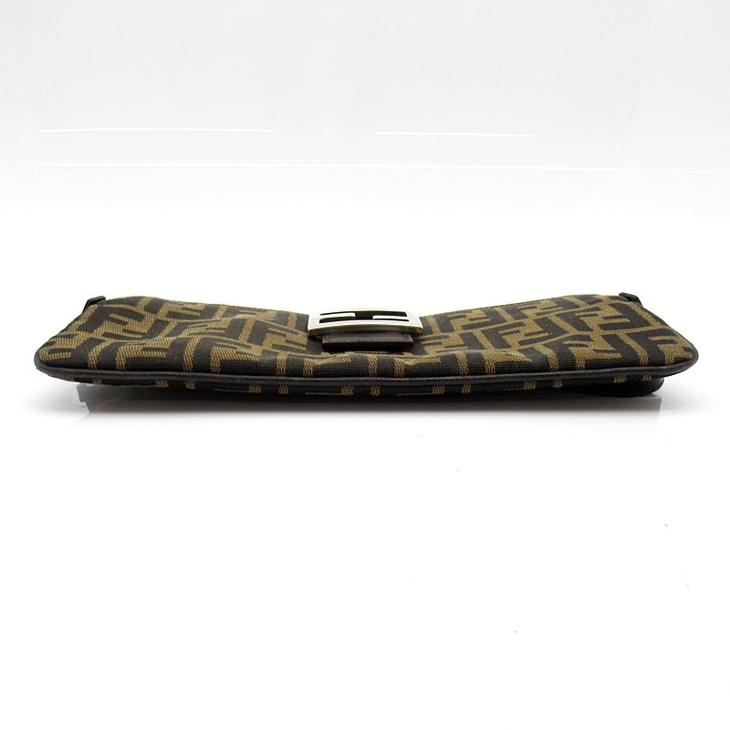 Fendi Zucca Waist Bag Canvas Leather Brown — view 6