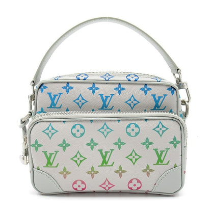 Louis Vuitton Nile Monogram Iridescent Shoulder Bag Light Gray Multicolor