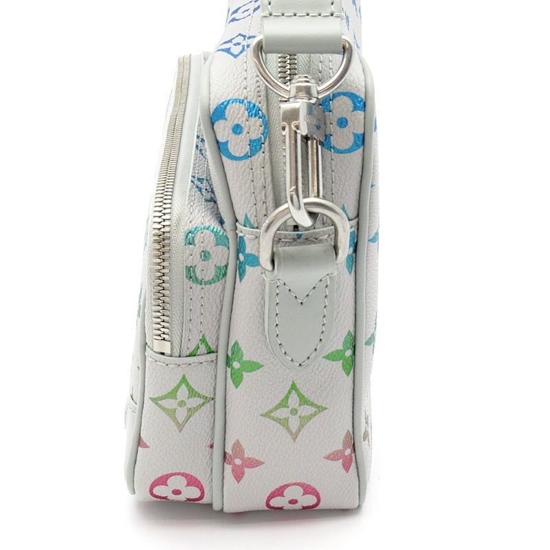 Louis Vuitton Nile Monogram Iridescent Shoulder Bag Light Gray Multicolor — view 3